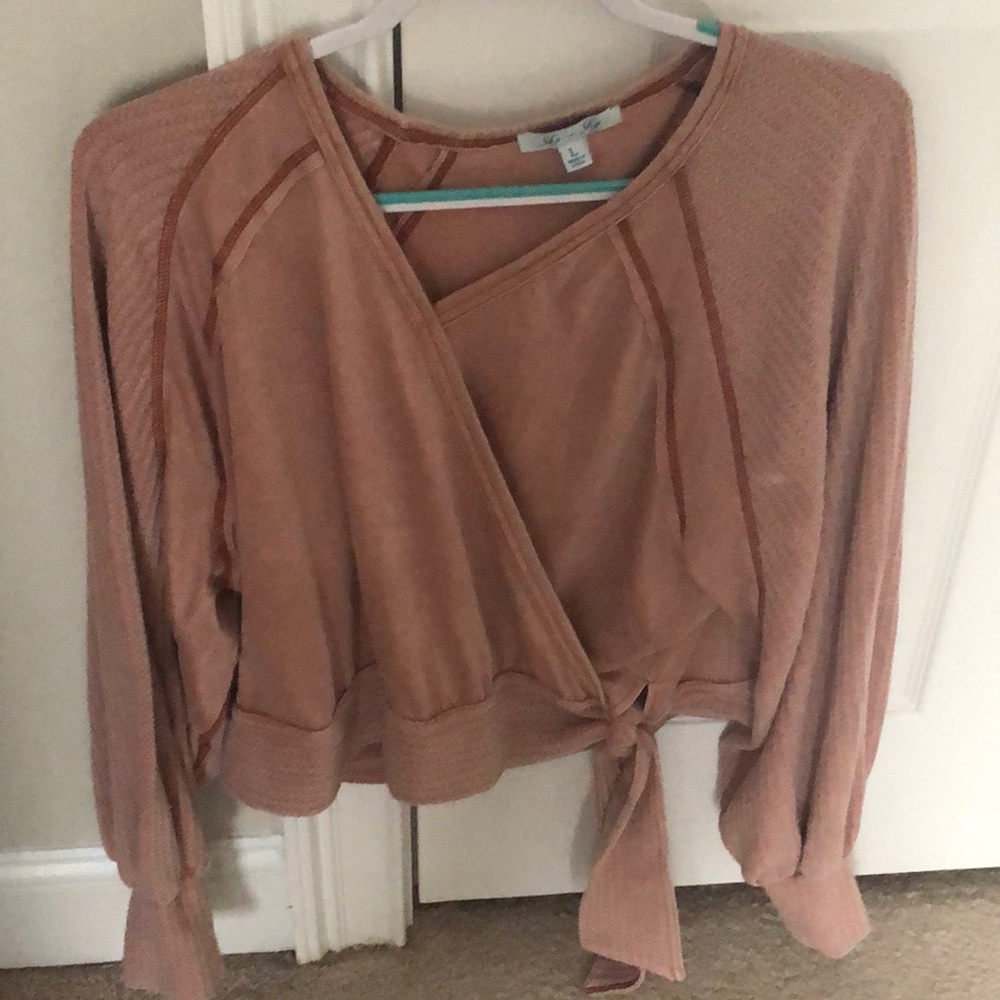 Rosy, Soft Wrap Blouse 🌹